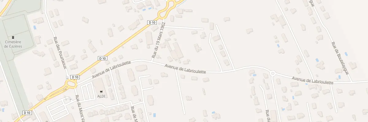 Plan du 5 Av de Labrioulette à Cazères