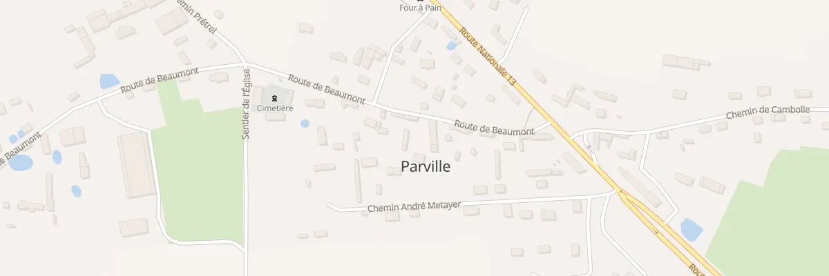 Plan du 11 Rte de Beaumont à Parville