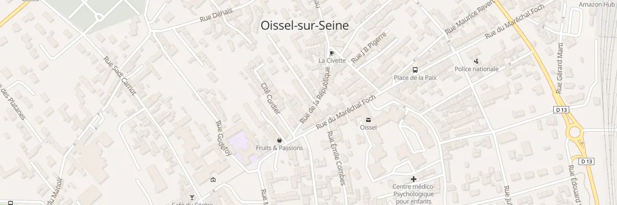 Plan du 127 Rue La Republique à Oissel-sur-Seine