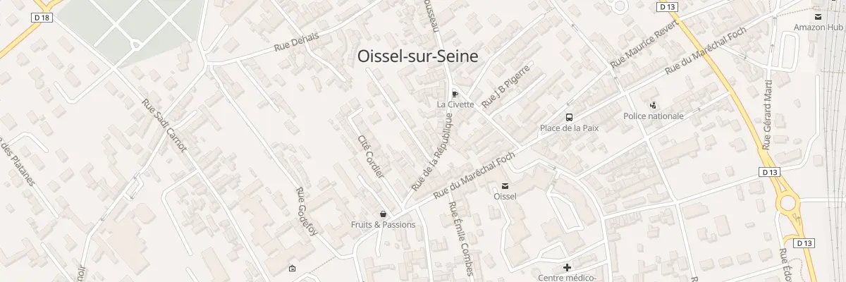 Plan du 129B Rue La Republique à Oissel-sur-Seine