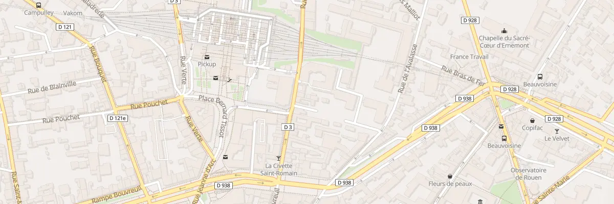 Plan du 28 Rue du Champ des Oiseaux à Rouen