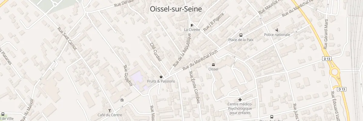 Plan du 34 Rue La Republique à Oissel-sur-Seine