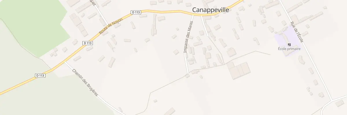 Plan du 90 Imp des Mares à Canappeville