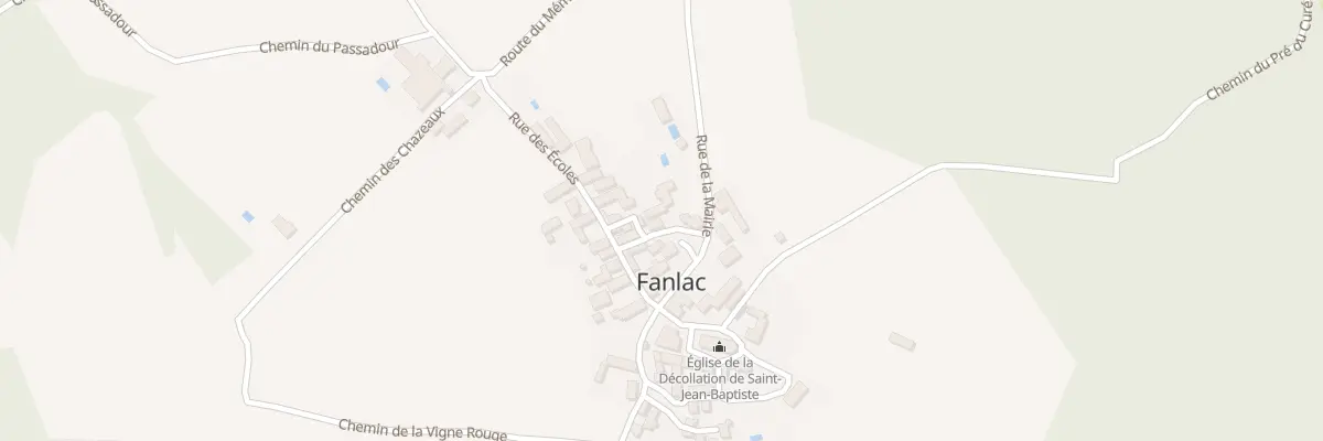 Plan du 35 Le Bourg à Fanlac