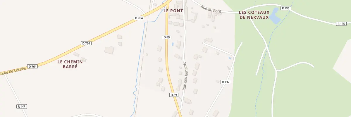 Plan du 8 Rue des Renards à Genillé