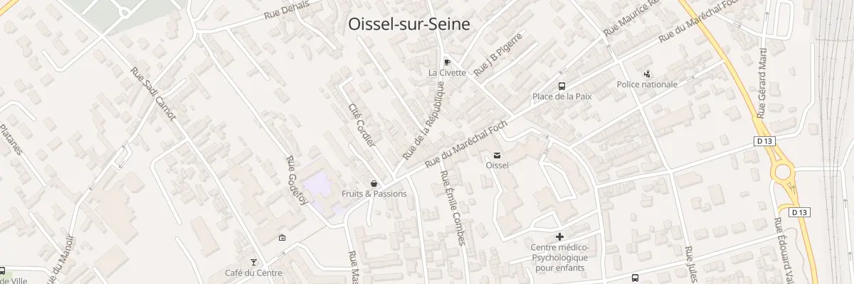 Plan du 36 Rue La Republique à Oissel-sur-Seine
