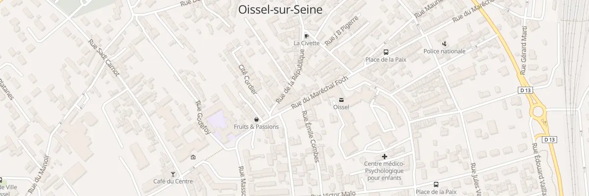 Plan du 3B Rue du Mal Foch à Oissel-sur-Seine