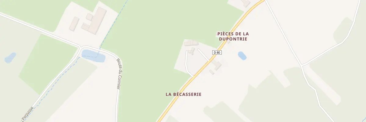 Plan du 1 La Becasserie à Chisseaux