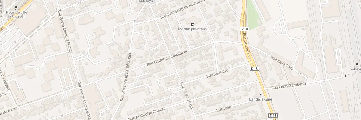 Plan du 75 Rue Godefroy Cavaignac à Sotteville-lès-Rouen