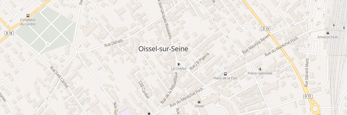 Plan du 9 Rue Jean Jacques Rousseau à Oissel-sur-Seine