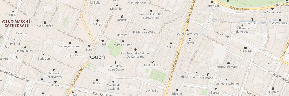Plan du 48 Rue Saint Romain à Rouen