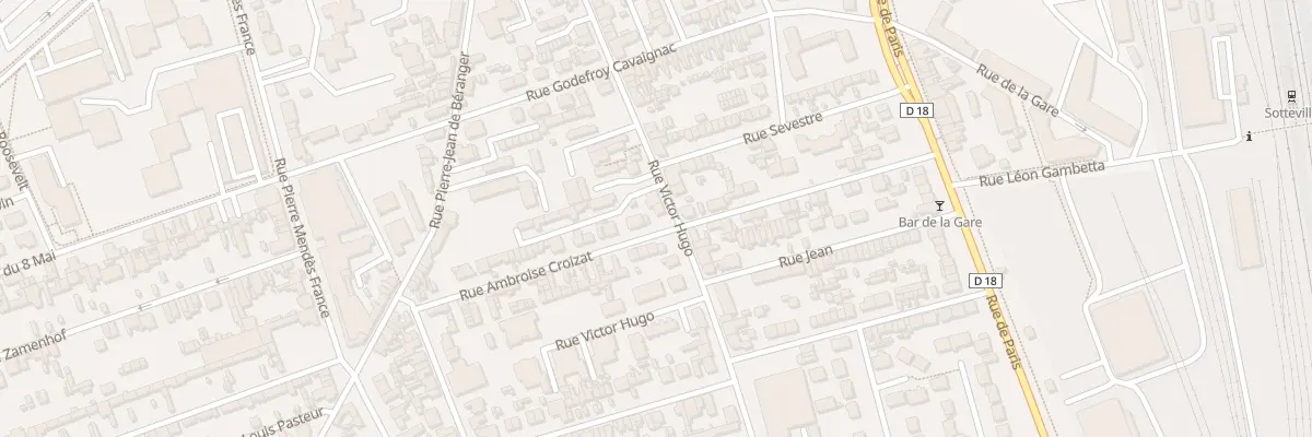 Plan du 246 Rue Victor Hugo à Sotteville-lès-Rouen