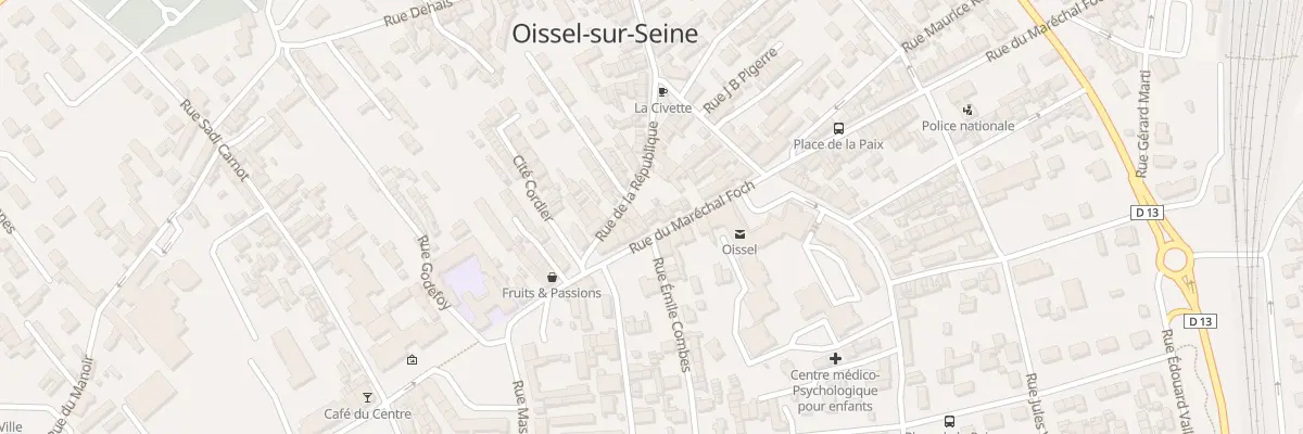 Plan du 5 Rue du Mal Foch à Oissel-sur-Seine