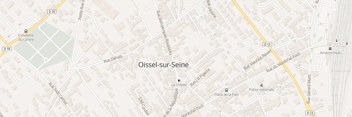 Plan du 10 Rue Jean Jacques Rousseau à Oissel-sur-Seine