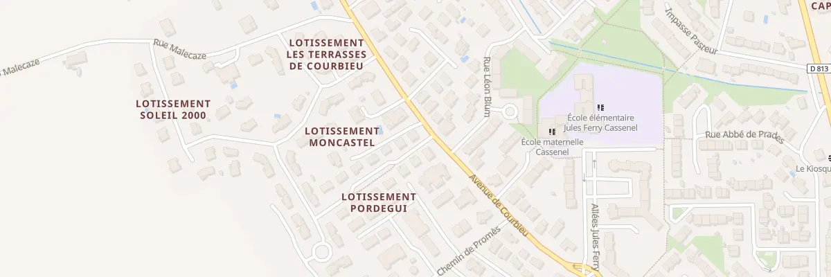 Plan du 14 Imp de Pordegui à Castelsarrasin