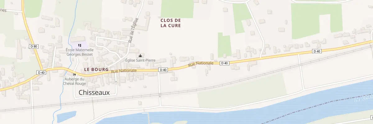 Plan du 61 Rue Nationale à Chisseaux