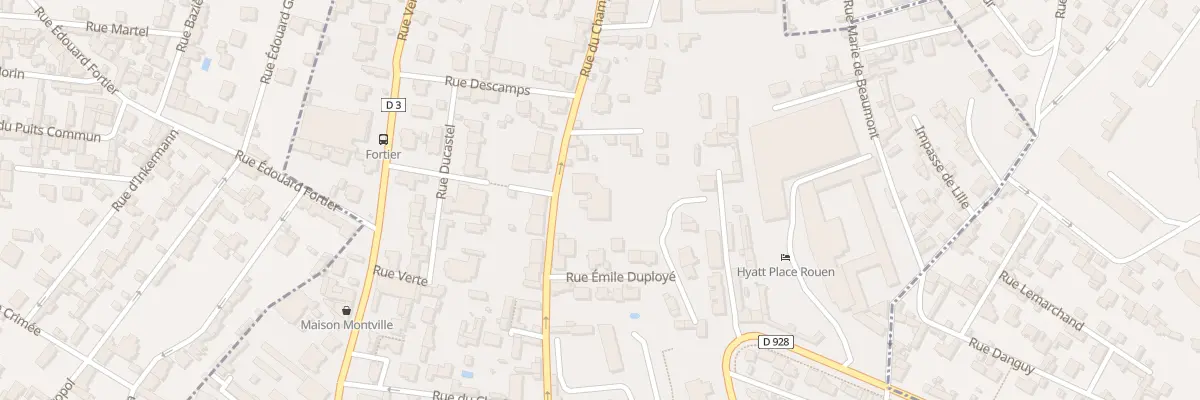 Plan du 106 Rue du Champ des Oiseaux à Rouen