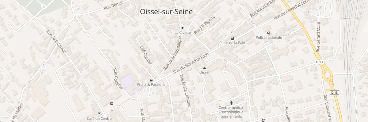 Plan du 9 Rue du Mal Foch à Oissel-sur-Seine