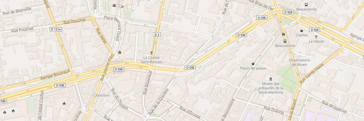 Plan du 74B Bd de l’Yser à Rouen