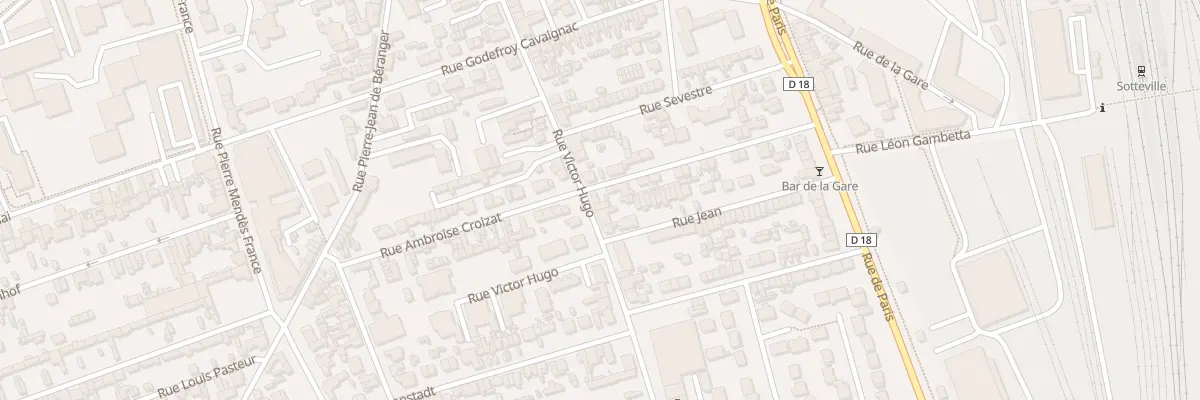 Plan du 317 Rue Victor Hugo à Sotteville-lès-Rouen