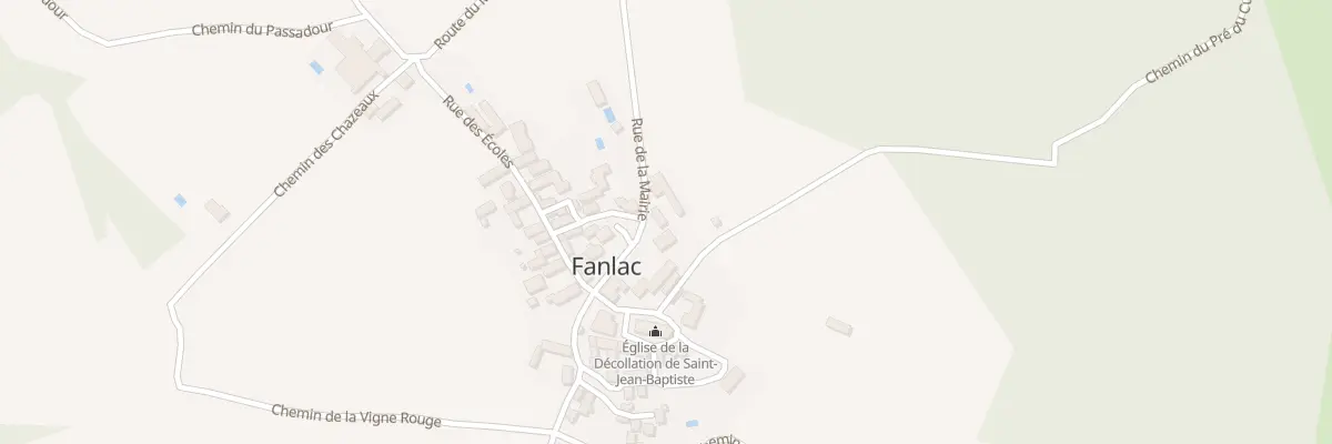 Plan du 40 Le Bourg à Fanlac