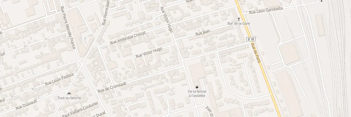 Plan du 332 Rue Victor Hugo à Sotteville-lès-Rouen