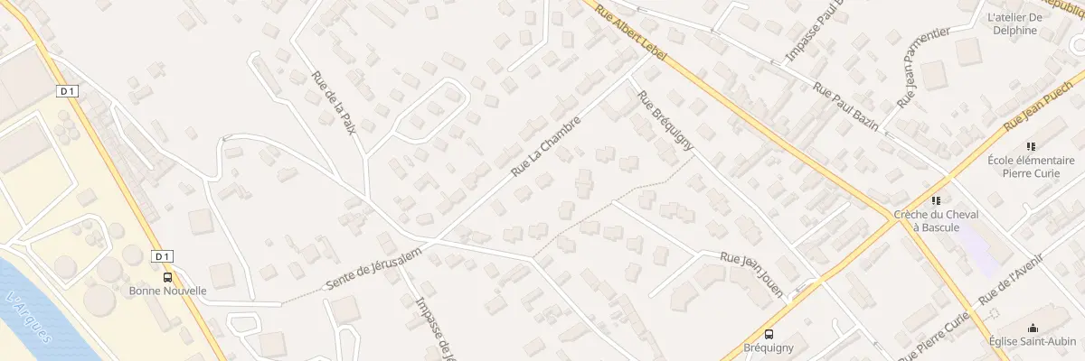Plan du 9 Rue La Chambre à Dieppe