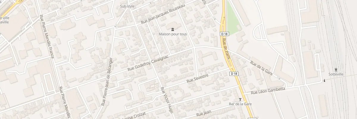 Plan du 51 Rue Godefroy Cavaignac à Sotteville-lès-Rouen