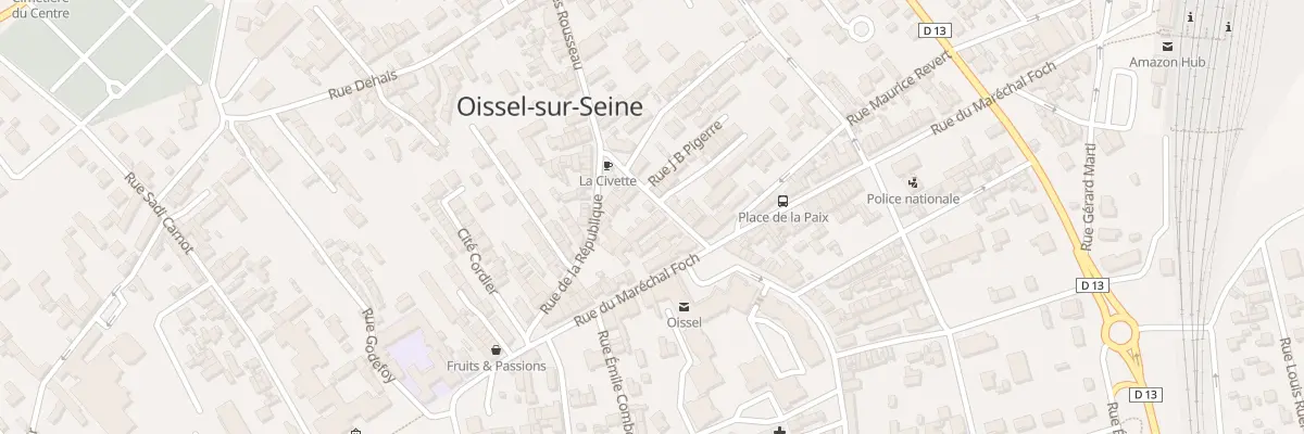 Plan du 11 Rue J B Pigerre à Oissel-sur-Seine