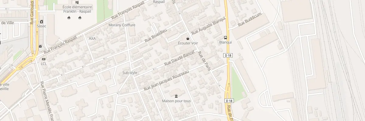 Plan du 3B Rue Daudé Bancel à Sotteville-lès-Rouen
