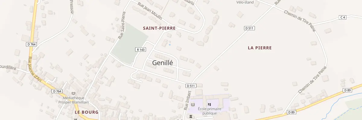 Plan du 11 Av du Gen de Gaulle à Genillé
