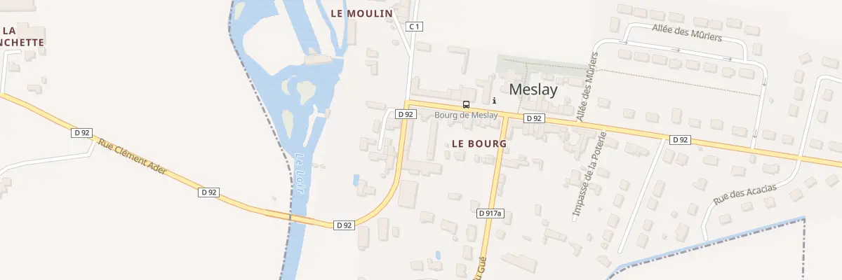 Plan du 6 Rue Jean Francois de la Porte à Meslay
