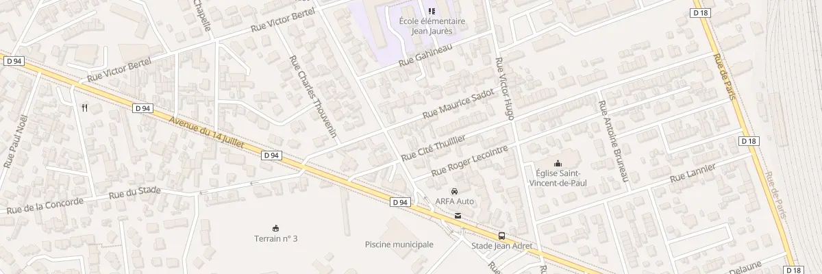 Plan du 78 Rue Cite Thuillier à Sotteville-lès-Rouen