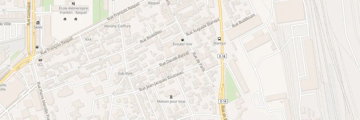 Plan du 3 Rue Daudé Bancel à Sotteville-lès-Rouen