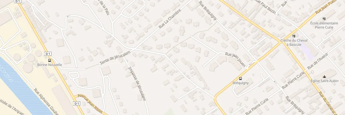 Plan du 23 Rue Albert Réville à Dieppe