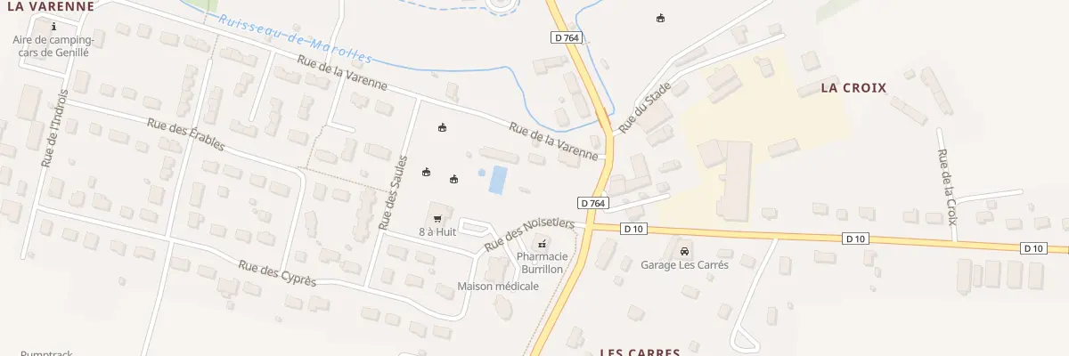 Plan du 16 Rue de la Varenne à Genillé