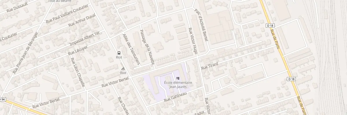 Plan du 18 Rue Victor Bertel à Sotteville-lès-Rouen