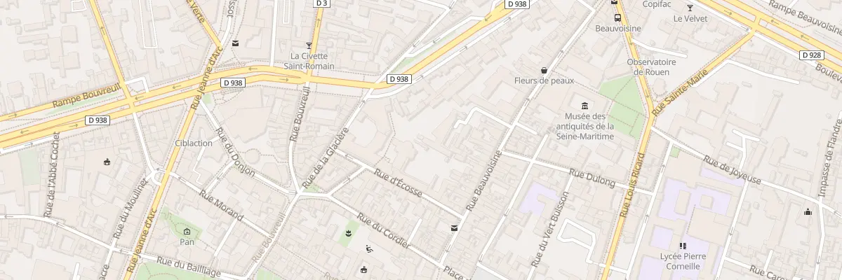 Plan du 10 Rue d’Ecosse à Rouen