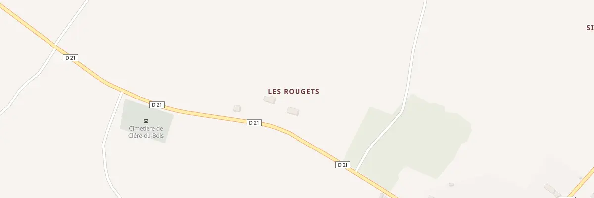 Plan du 5206 Les Rougets à Cléré-du-Bois