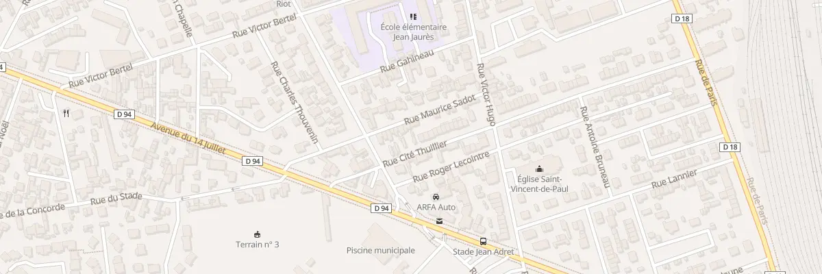 Plan du 70 Rue Cite Thuillier à Sotteville-lès-Rouen