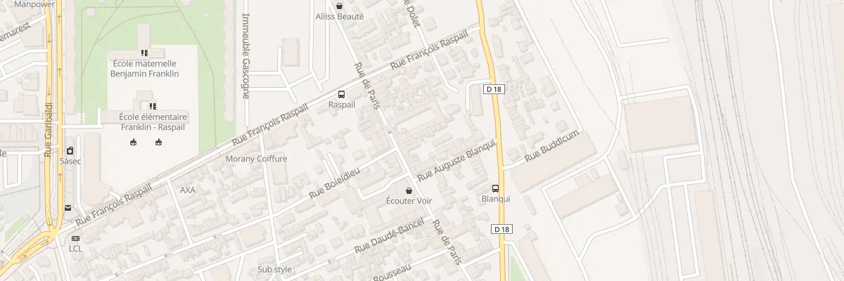 Plan du 223 Rue de Paris à Sotteville-lès-Rouen