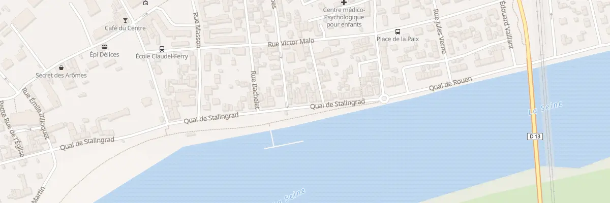 Plan du 85 Quai de Stalingrad à Oissel-sur-Seine