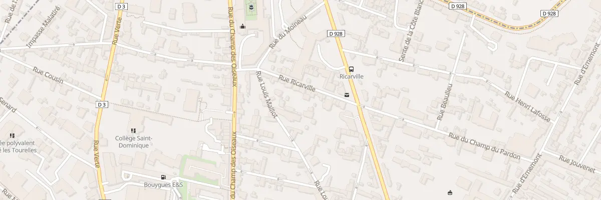 Plan du 11 Rue Ricarville à Rouen
