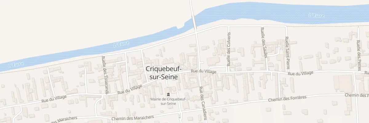 Plan du 756 Rue du Village à Criquebeuf-sur-Seine