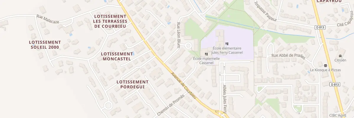 Plan du 3 Rue Léon Blum à Castelsarrasin