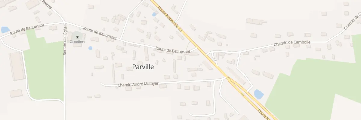 Plan du 3 Rte de Beaumont à Parville