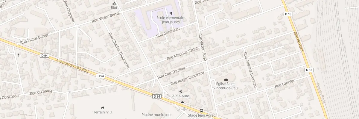 Plan du 62 Rue Cite Thuillier à Sotteville-lès-Rouen