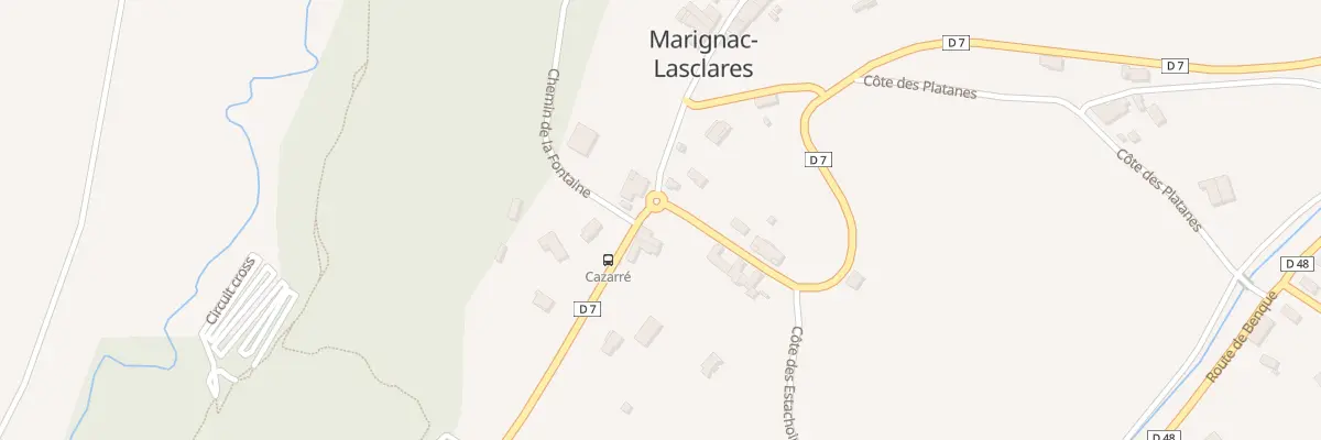 Plan du 86A Le Village à Marignac-Lasclares