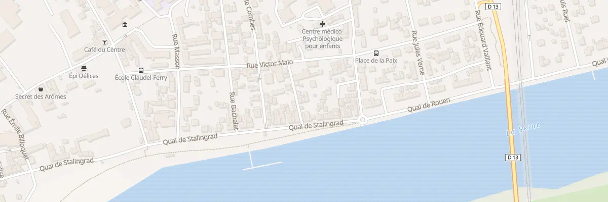 Plan du 107A Quai de Stalingrad à Oissel-sur-Seine