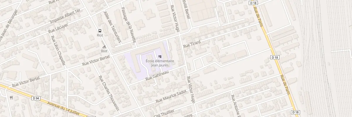 Plan du 384 Rue Victor Hugo à Sotteville-lès-Rouen